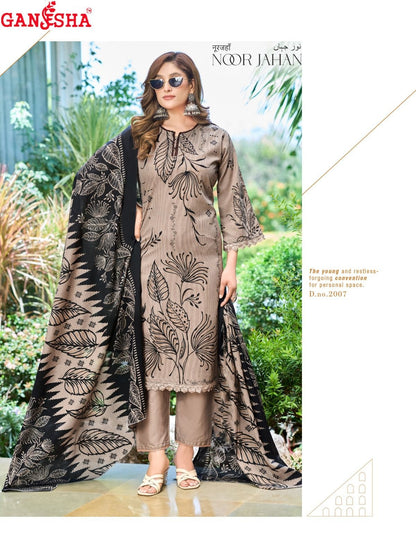 Noor Jahan Vol 2 Ganesha Mix Cotton Karachi Salwar Suits Supplier India