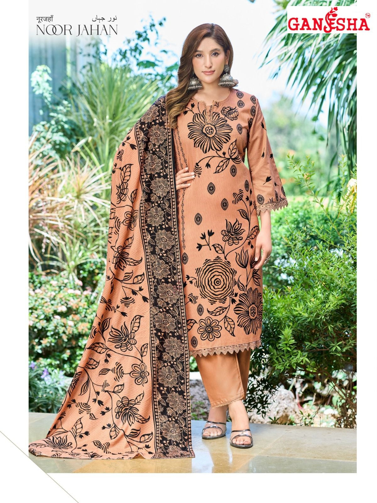 Noor Jahan Vol 2 Ganesha Mix Cotton Karachi Salwar Suits Supplier India