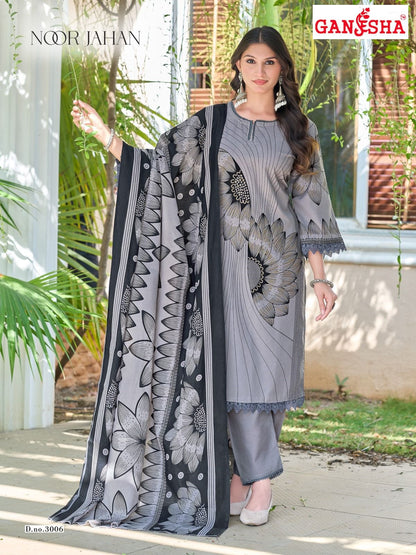 Noor Jahan Vol 3 Ganesha Mix Cotton Karachi Salwar Suits Manufacturer