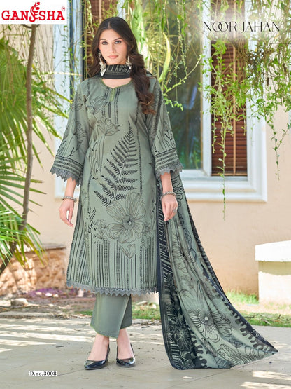 Noor Jahan Vol 3 Ganesha Mix Cotton Karachi Salwar Suits Manufacturer
