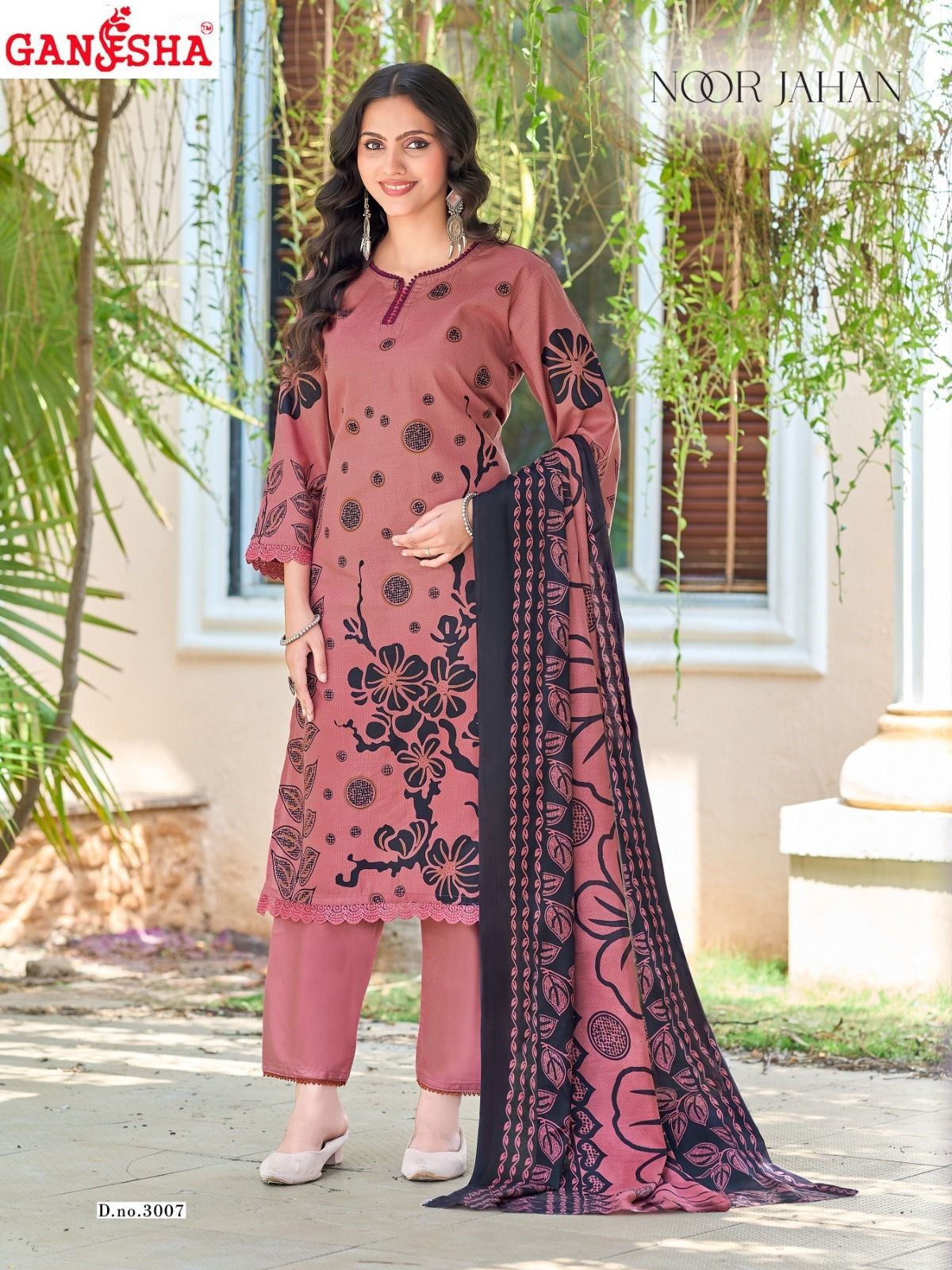 Noor Jahan Vol 3 Ganesha Mix Cotton Karachi Salwar Suits Manufacturer