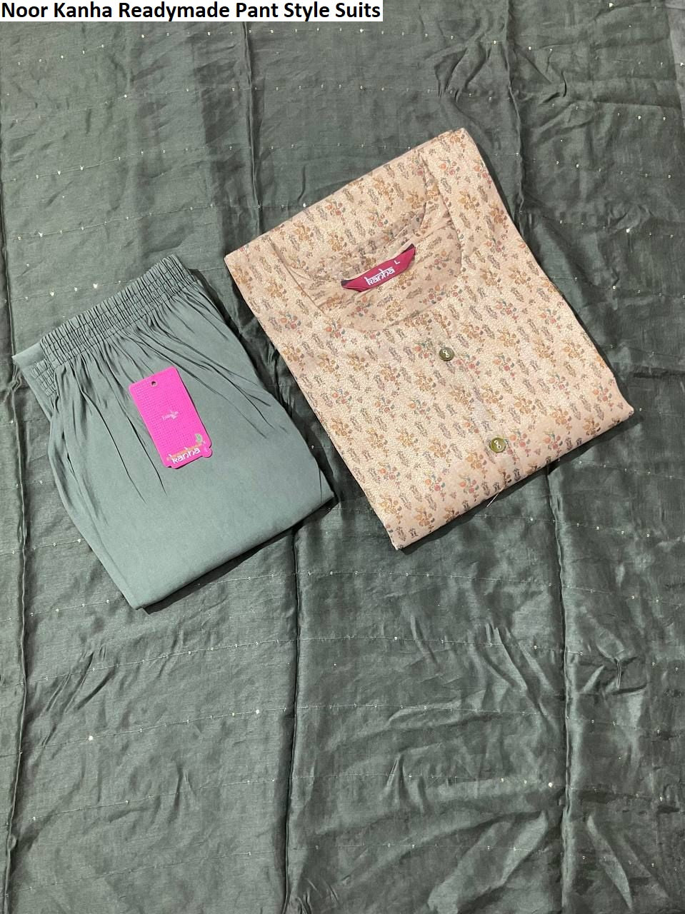Noor Kanha Tissue Readymade Pant Style Suits Wholesaler Gujarat