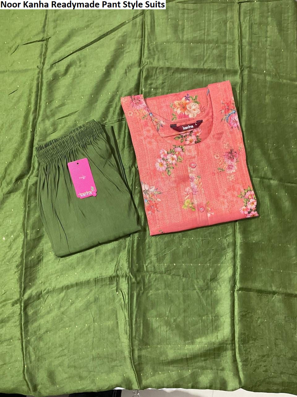 Noor Kanha Tissue Readymade Pant Style Suits Wholesaler Gujarat