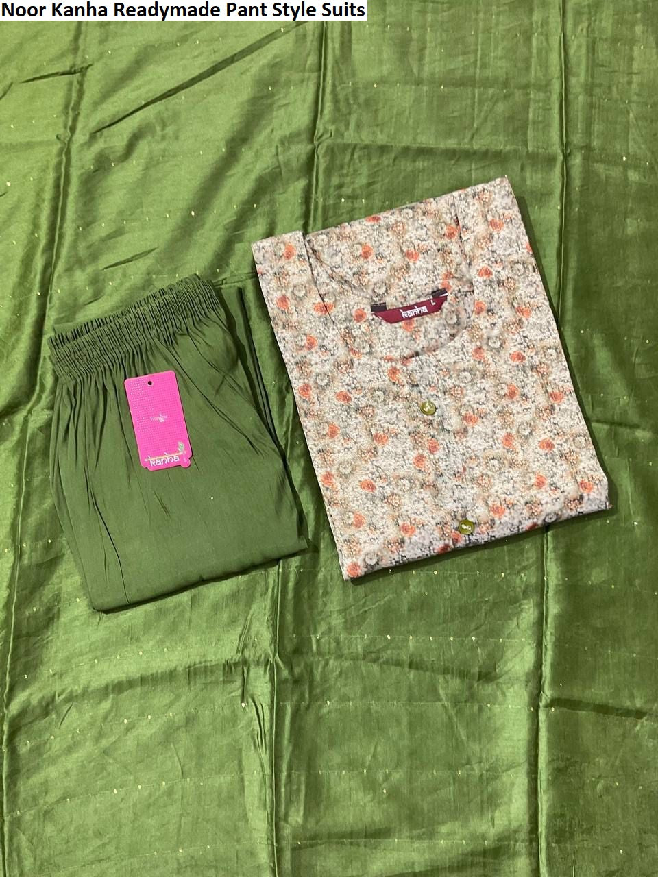 Noor Kanha Tissue Readymade Pant Style Suits Wholesaler Gujarat