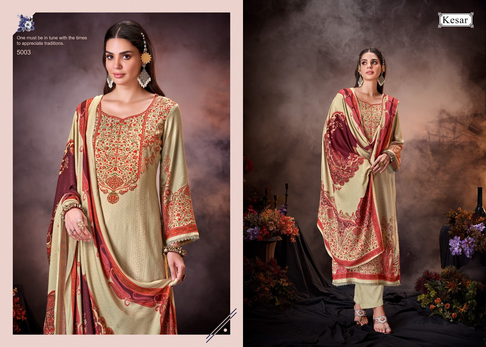 Noor Kesar Pashmina Suits Supplier Gujarat