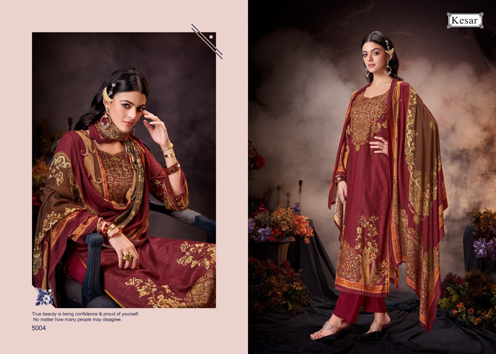 Noor Kesar Pashmina Suits Supplier Gujarat