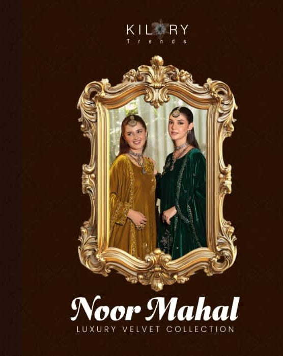 Noor Mahal Kilory Velvet Suits Wholesaler India