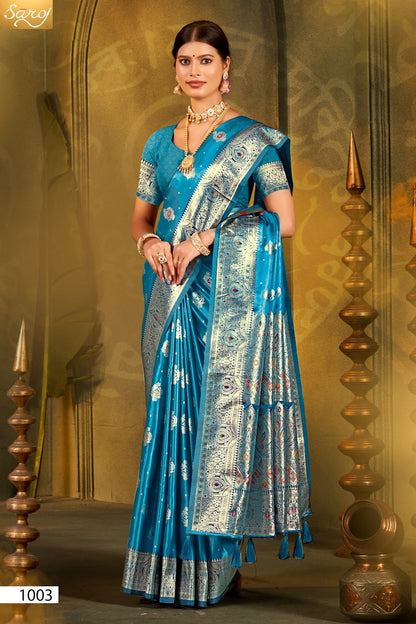 Noor Mahal Satin Saroski Vol 1 Saroj Silk Sarees Exporter