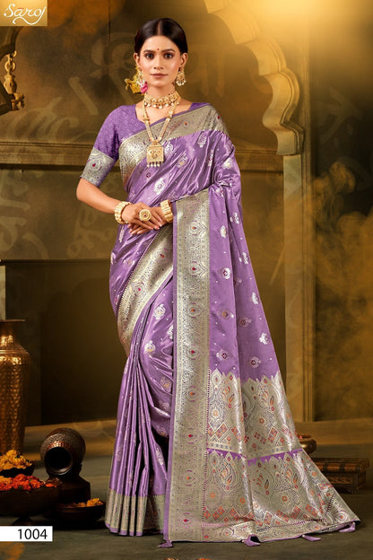 Noor Mahal Satin Saroski Vol 1 Saroj Silk Sarees Exporter