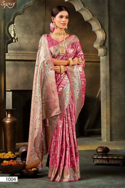 Noor Mahal Satin Saroski Vol 2 Saroj Silk Sarees Manufacturer