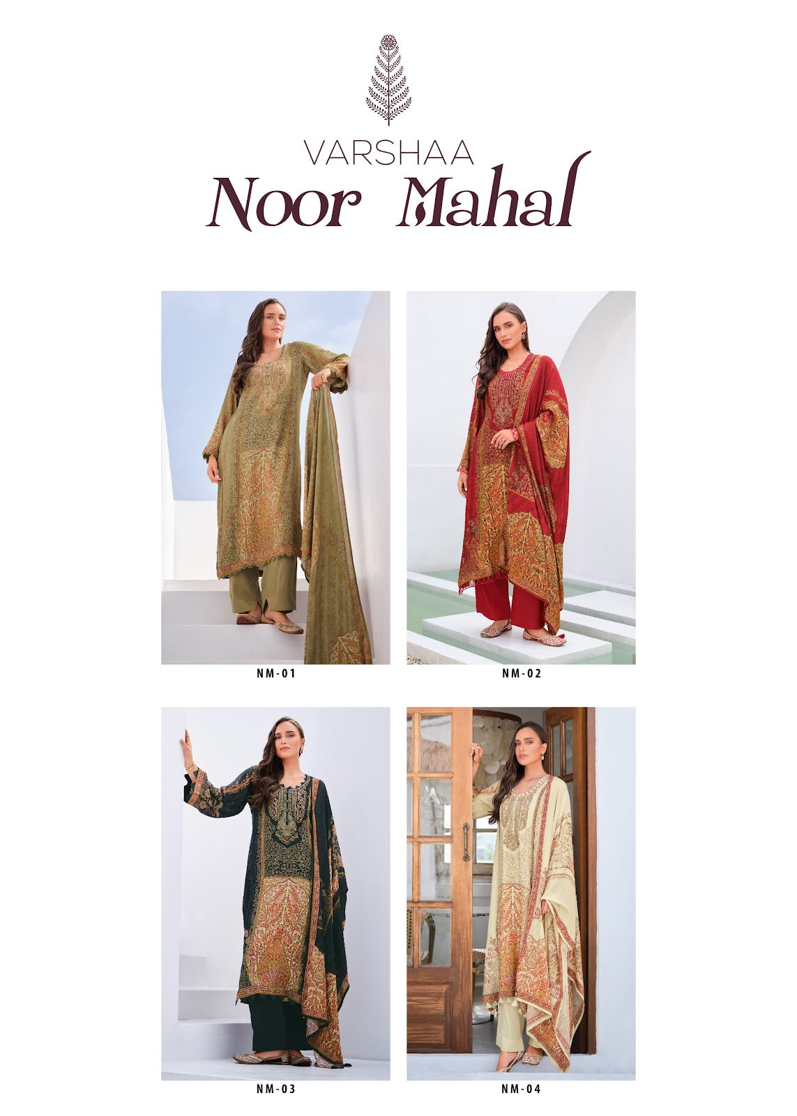 Noor Mahal Varshaa Viscose Muslin Plazzo Style Suits Exporter India