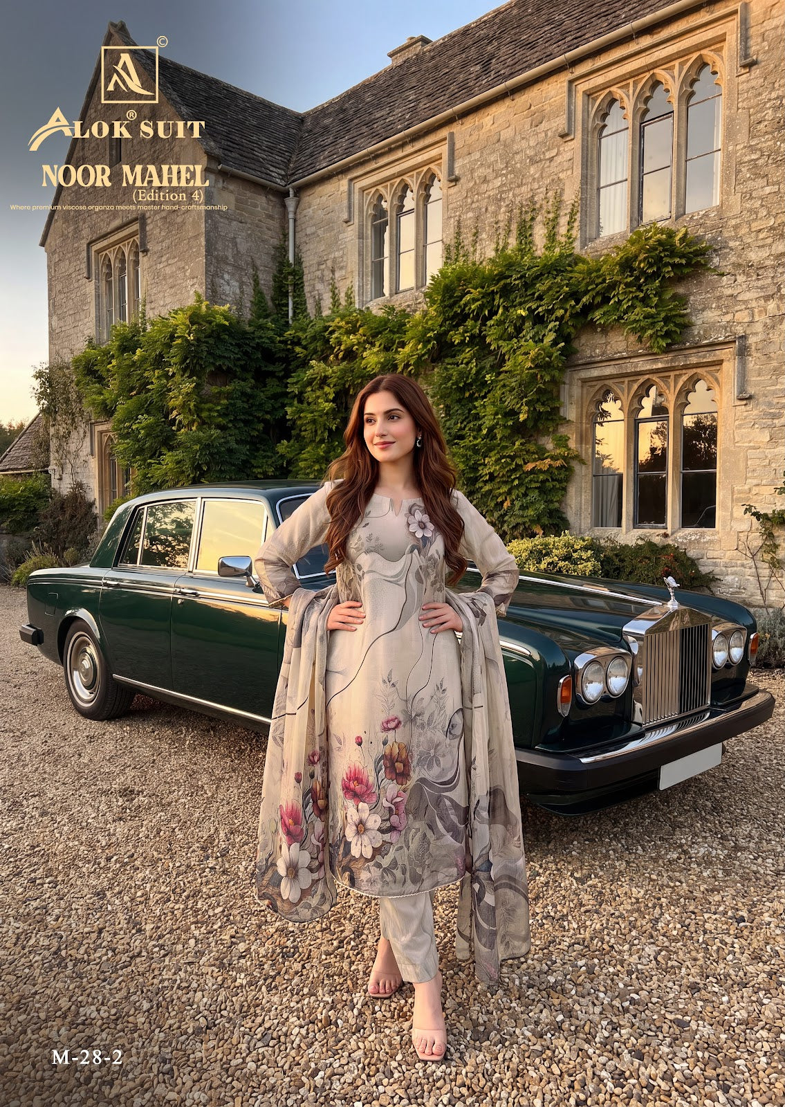 Noor Mahel Edition 4 Alok Viscose Karachi Salwar Suits Supplier India