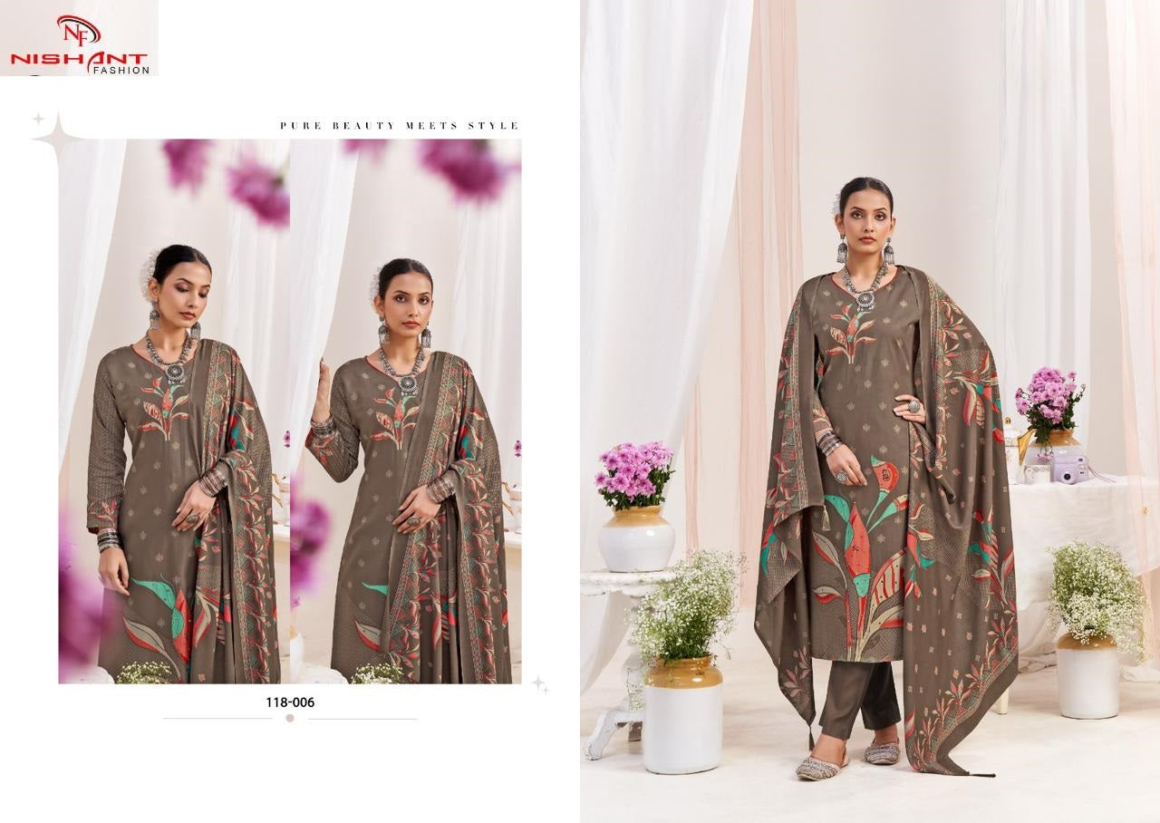 Noor Nishant Fashion Pashmina Suits Exporter India