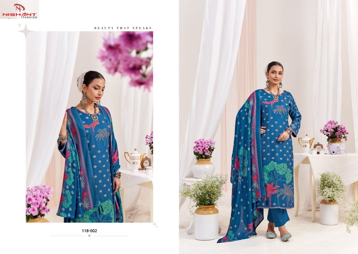 Noor Nishant Fashion Pashmina Suits Exporter India