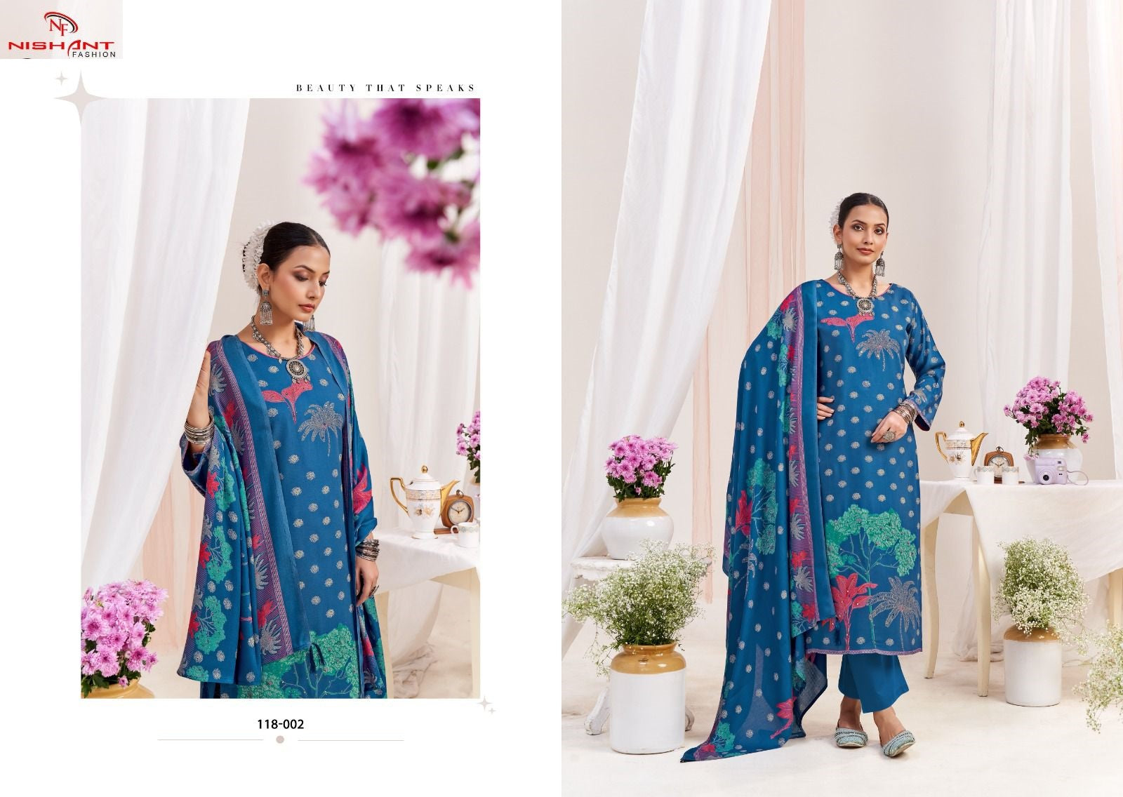 Noor Nishant Fashion Pashmina Suits Exporter India