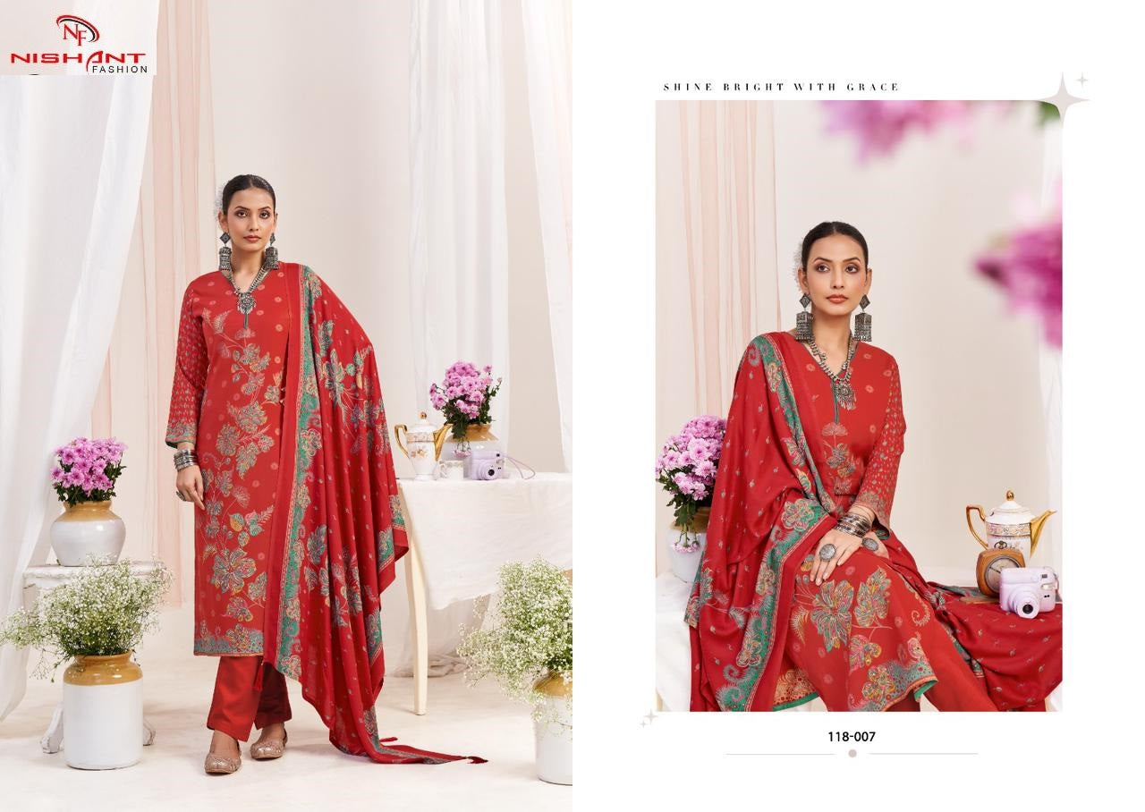 Noor Nishant Fashion Pashmina Suits Exporter India