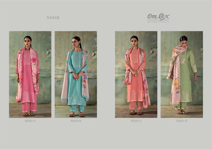 Noor Omtex Linen Jacquard Pant Style Suits Exporter