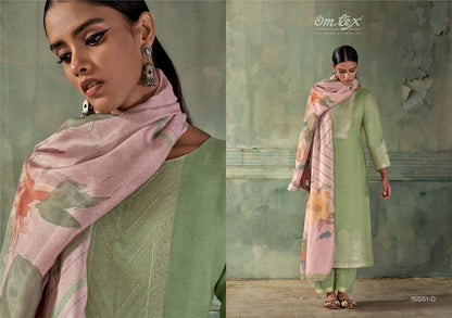 Noor Omtex Linen Jacquard Pant Style Suits Exporter