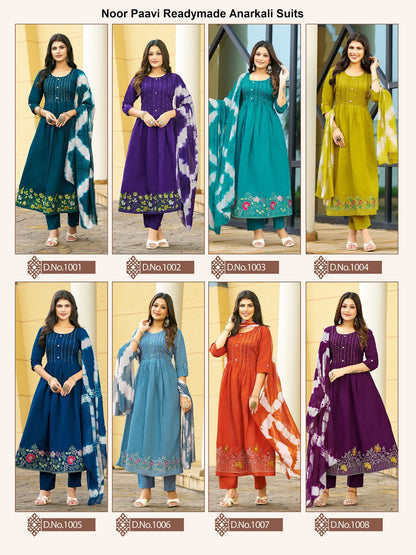 Noor Paavi Roman Readymade Anarkali Suits Supplier India