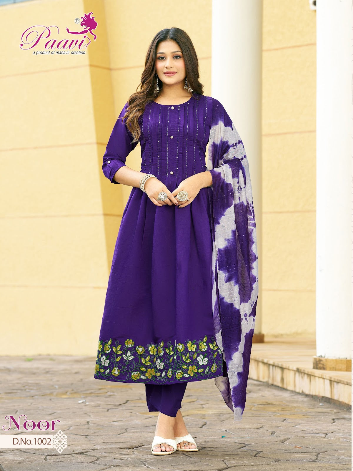 Noor Paavi Roman Readymade Anarkali Suits Supplier India