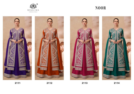 Noor Rasalika Chinon Silk Readymade Suits Wholesaler India