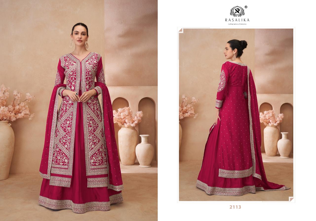 Noor Rasalika Chinon Silk Readymade Suits Wholesaler India