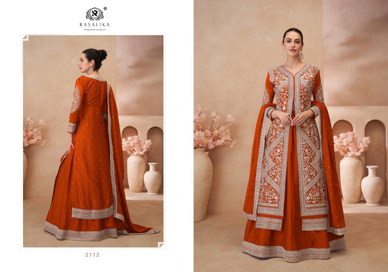 Noor Rasalika Chinon Silk Readymade Suits Wholesaler India