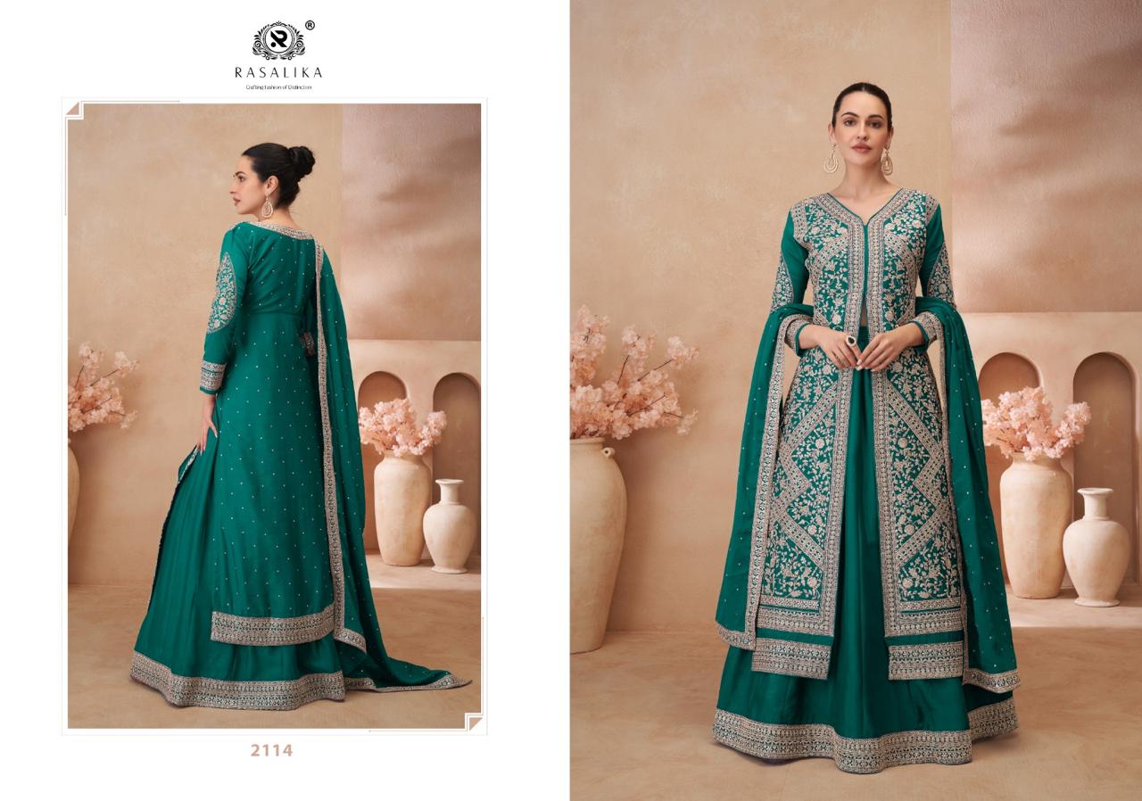 Noor Rasalika Chinon Silk Readymade Suits Wholesaler India