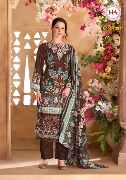 Noor Street Harshit Fashion Viscose Reyon Karachi Salwar Suits Wholesaler India