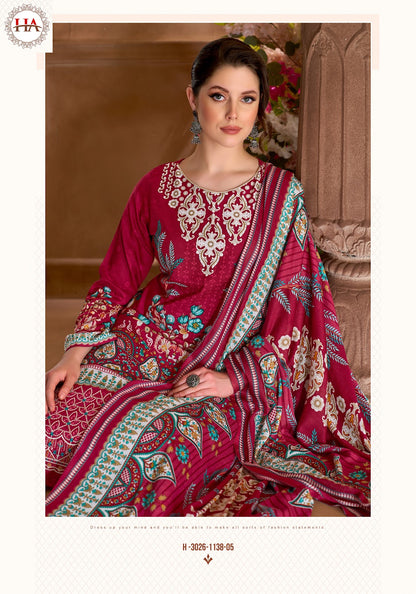 Noor Street Harshit Fashion Viscose Reyon Karachi Salwar Suits Wholesaler India