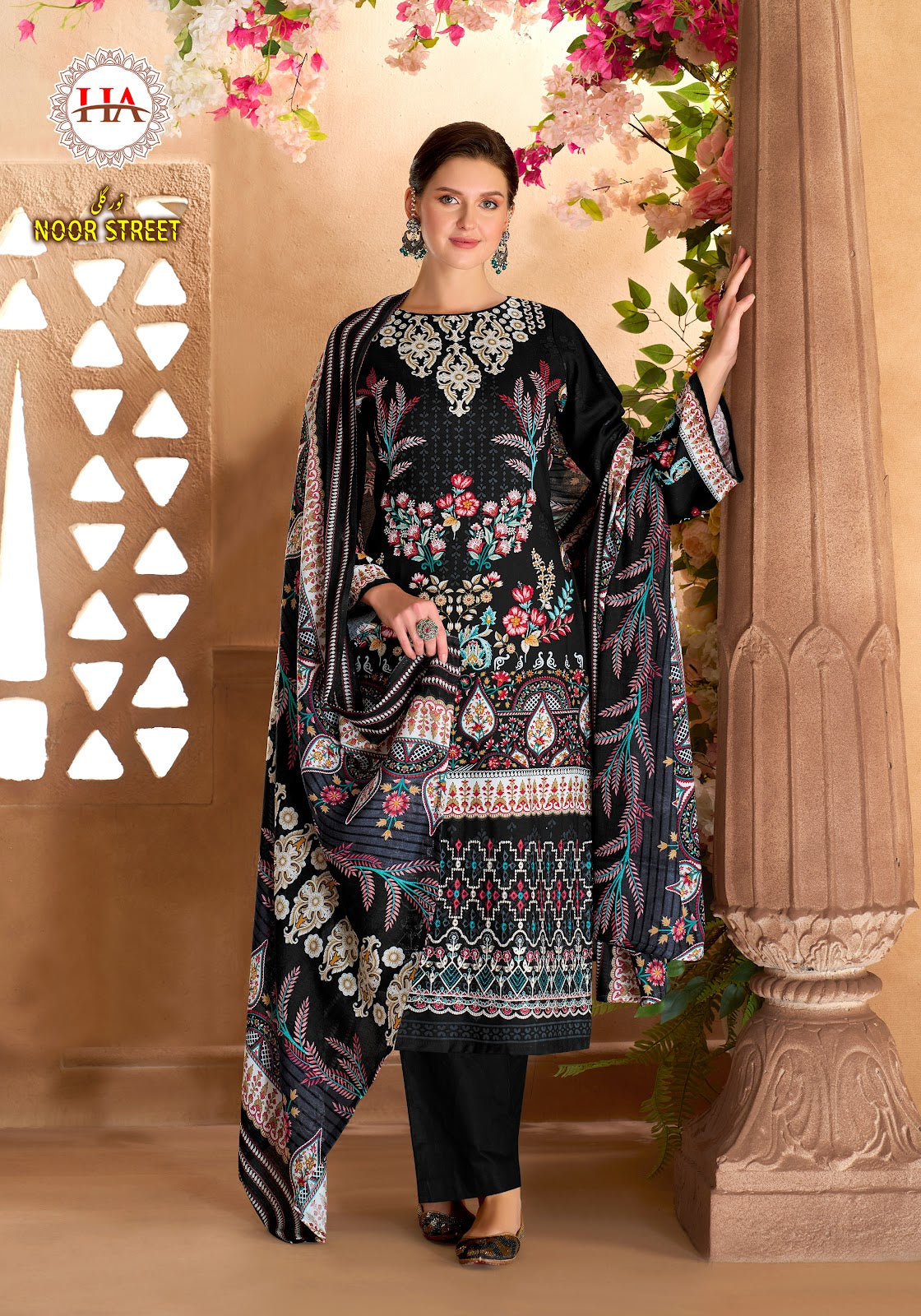 Noor Street Harshit Fashion Viscose Reyon Karachi Salwar Suits Wholesaler India