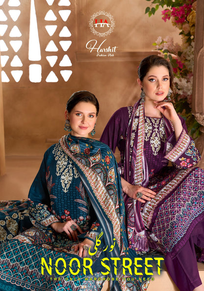 Noor Street Harshit Fashion Viscose Reyon Karachi Salwar Suits Wholesaler India