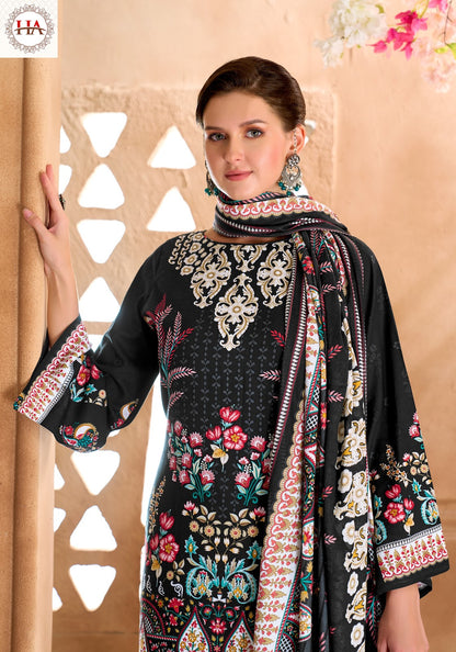 Noor Street Harshit Fashion Viscose Reyon Karachi Salwar Suits Wholesaler India