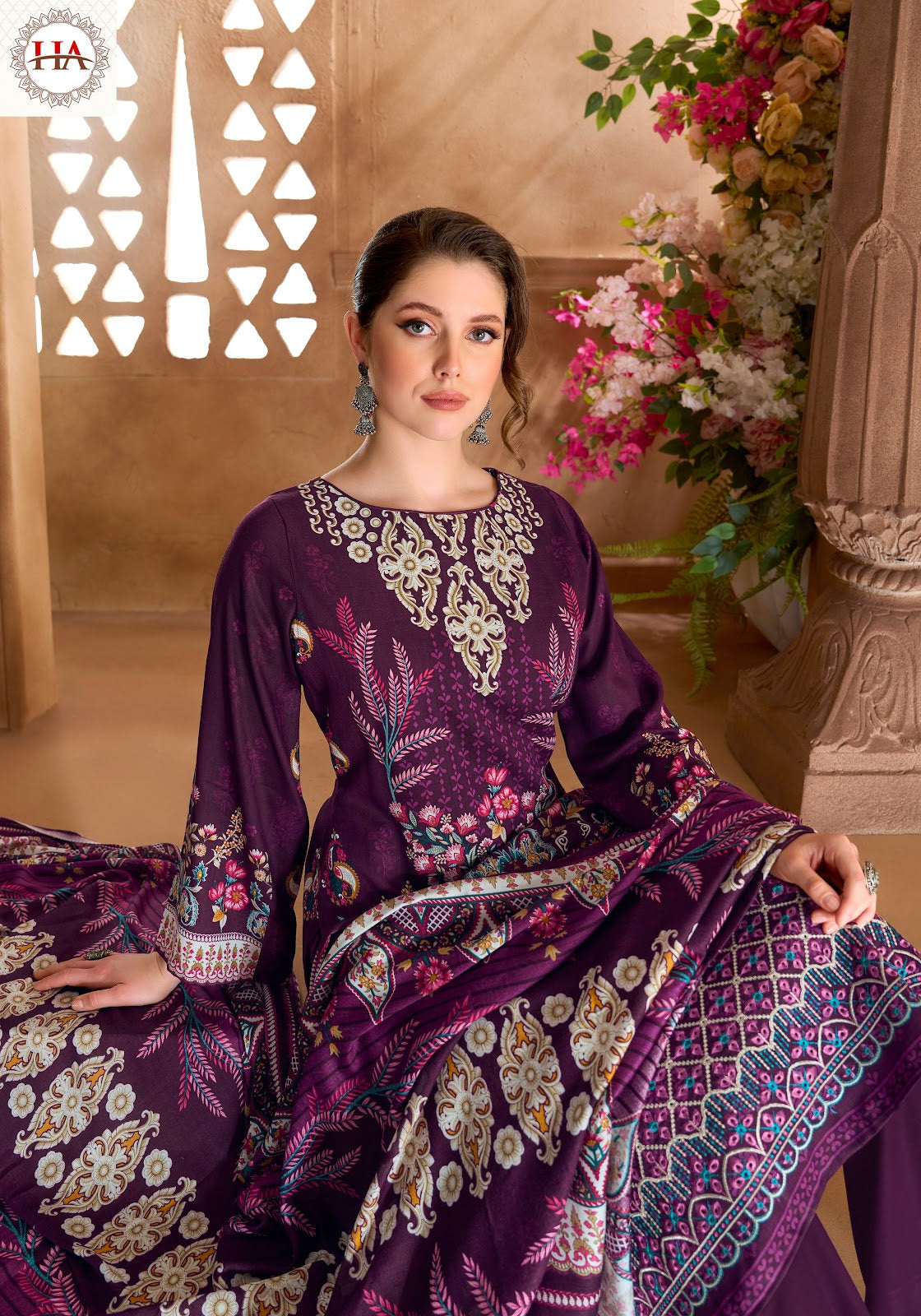 Noor Street Harshit Fashion Viscose Reyon Karachi Salwar Suits Wholesaler India