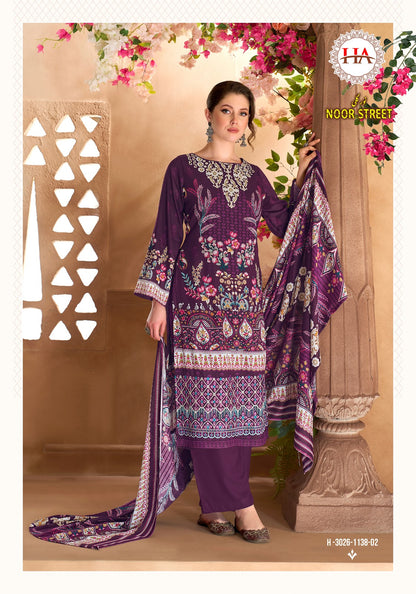 Noor Street Harshit Fashion Viscose Reyon Karachi Salwar Suits Wholesaler India