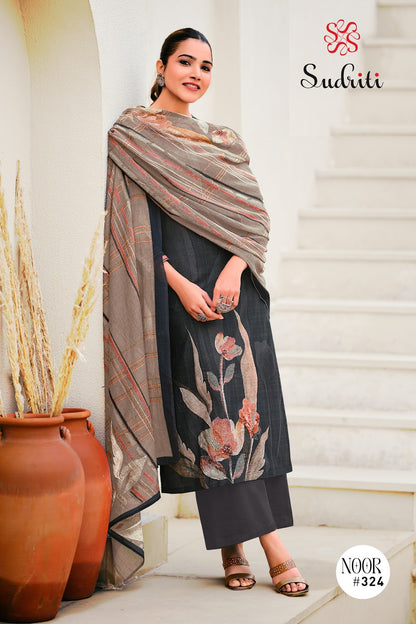 Noor Sudriti Sahiba Cotton Lawn Pant Style Suits Wholesale Price