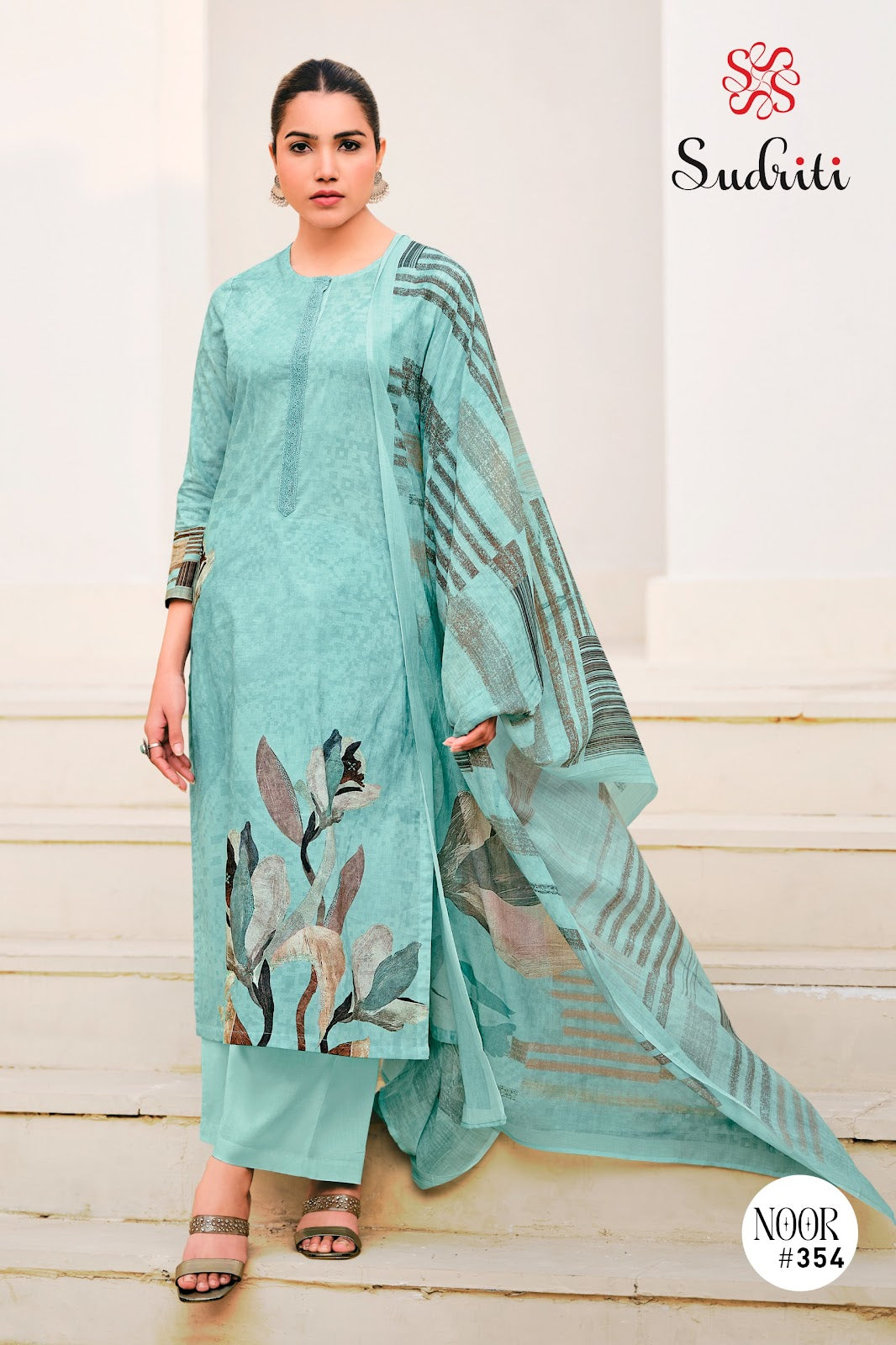 Noor Sudriti Sahiba Cotton Lawn Pant Style Suits Wholesale Price