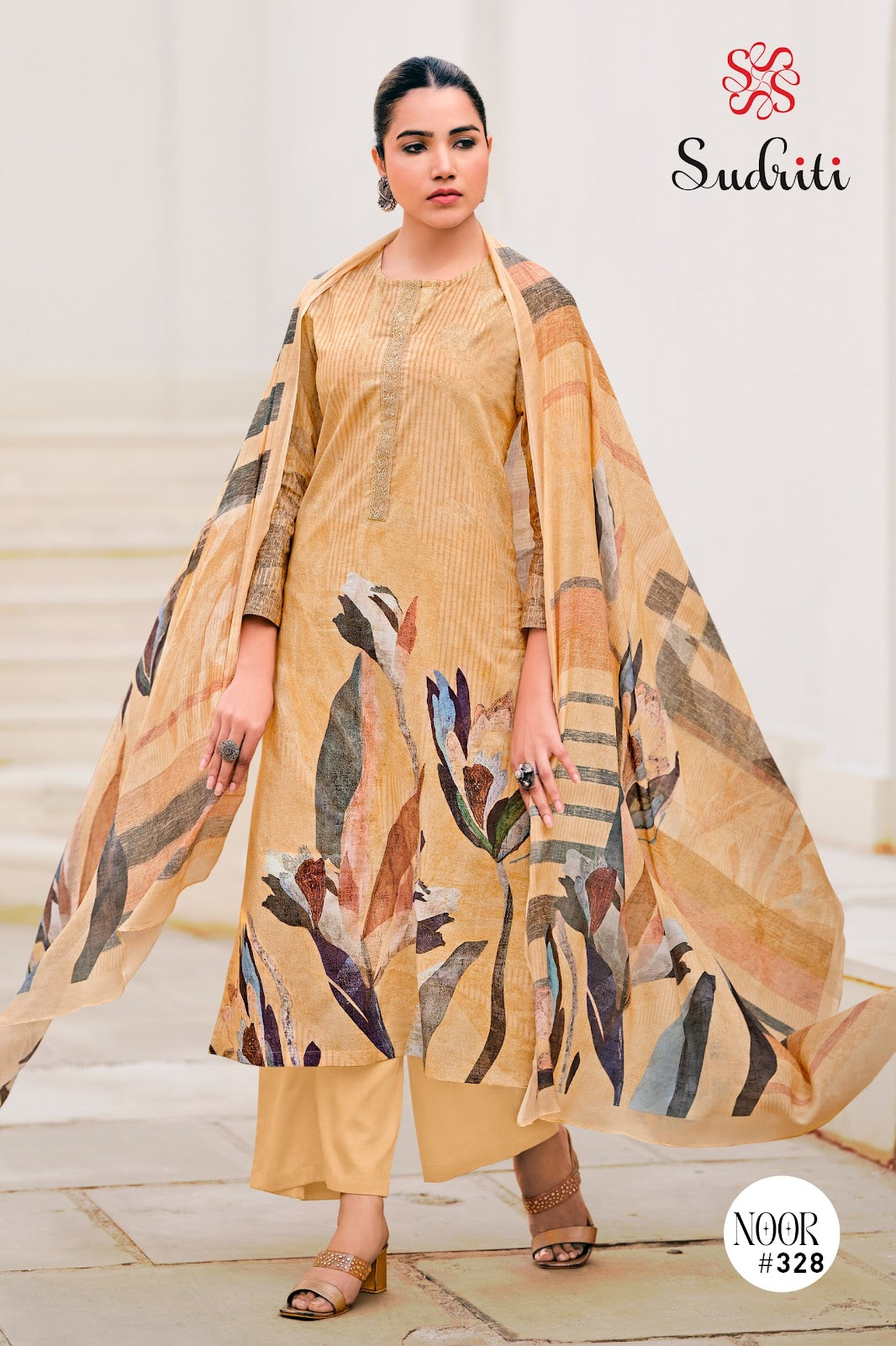 Noor Sudriti Sahiba Cotton Lawn Pant Style Suits Wholesale Price