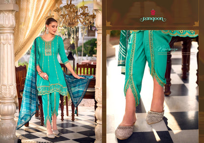 Noor Tulip Style Rangoon Georgette Readymade Suits Wholesaler Gujarat