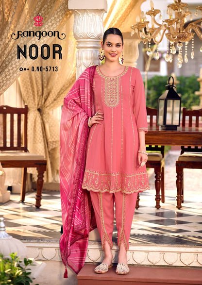 Noor Tulip Style Rangoon Georgette Readymade Suits Wholesaler Gujarat