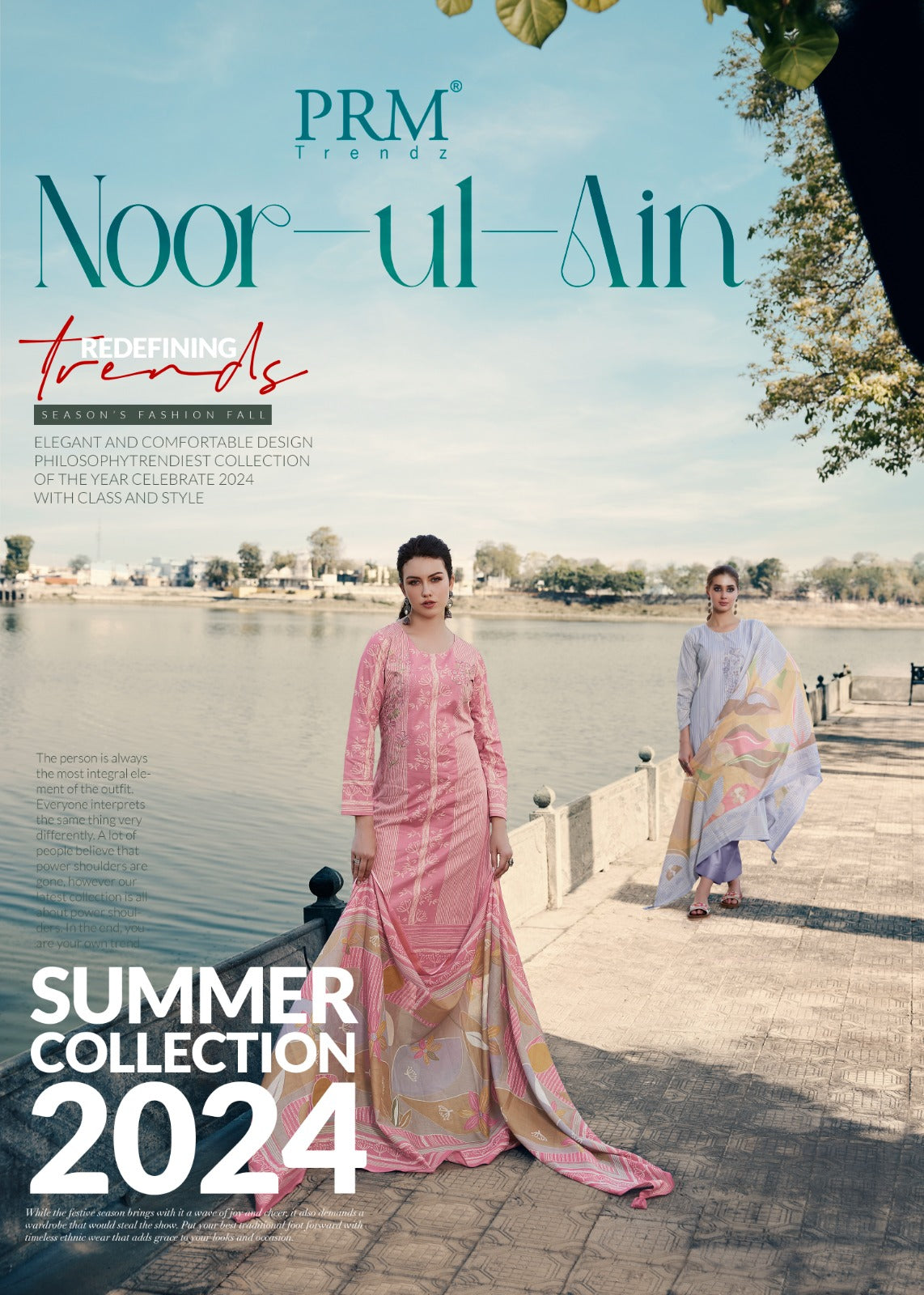 Noor Ul Ain Prm Trendz Lawn Cotton Pant Style Suits