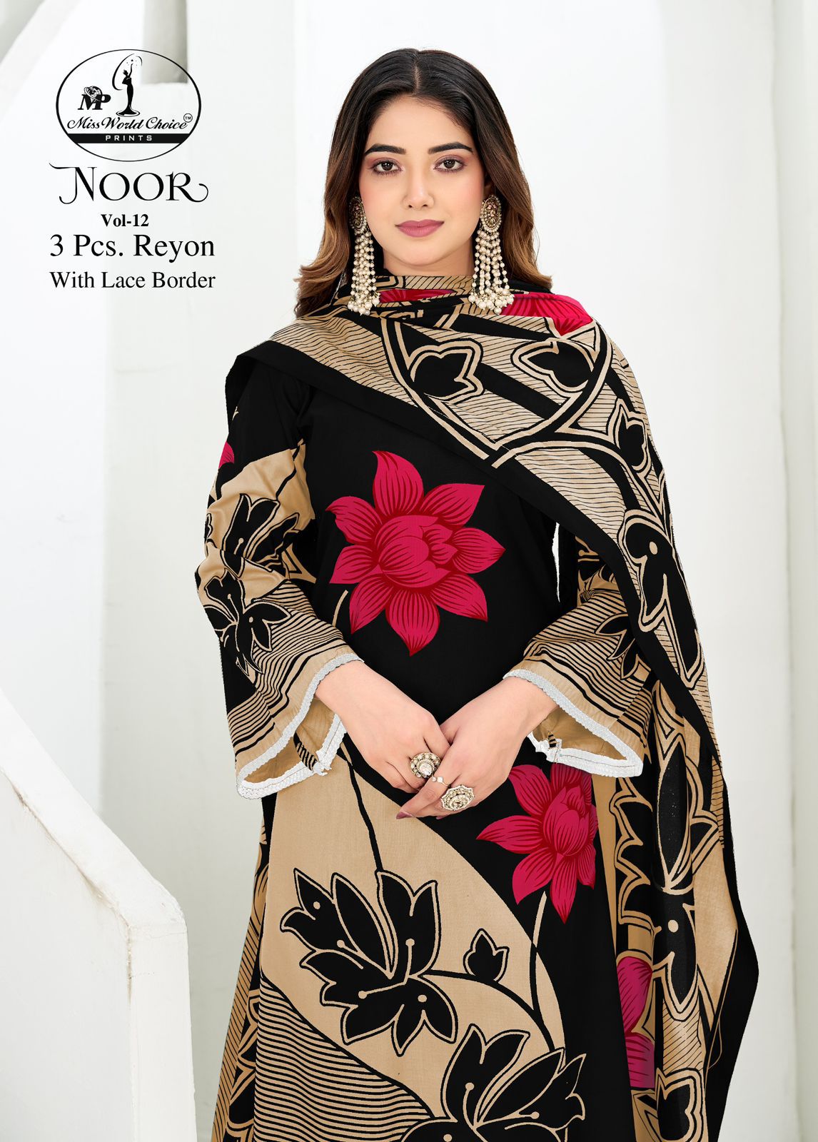 Noor Vol 12 Miss World Choice Rayon Plazzo Style Suits Manufacturer Gujarat