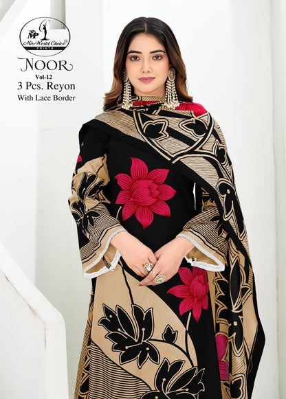 Noor Vol 12 Miss World Choice Rayon Plazzo Style Suits Manufacturer Gujarat