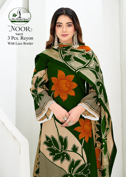 Noor Vol 12 Miss World Choice Rayon Plazzo Style Suits Manufacturer Gujarat