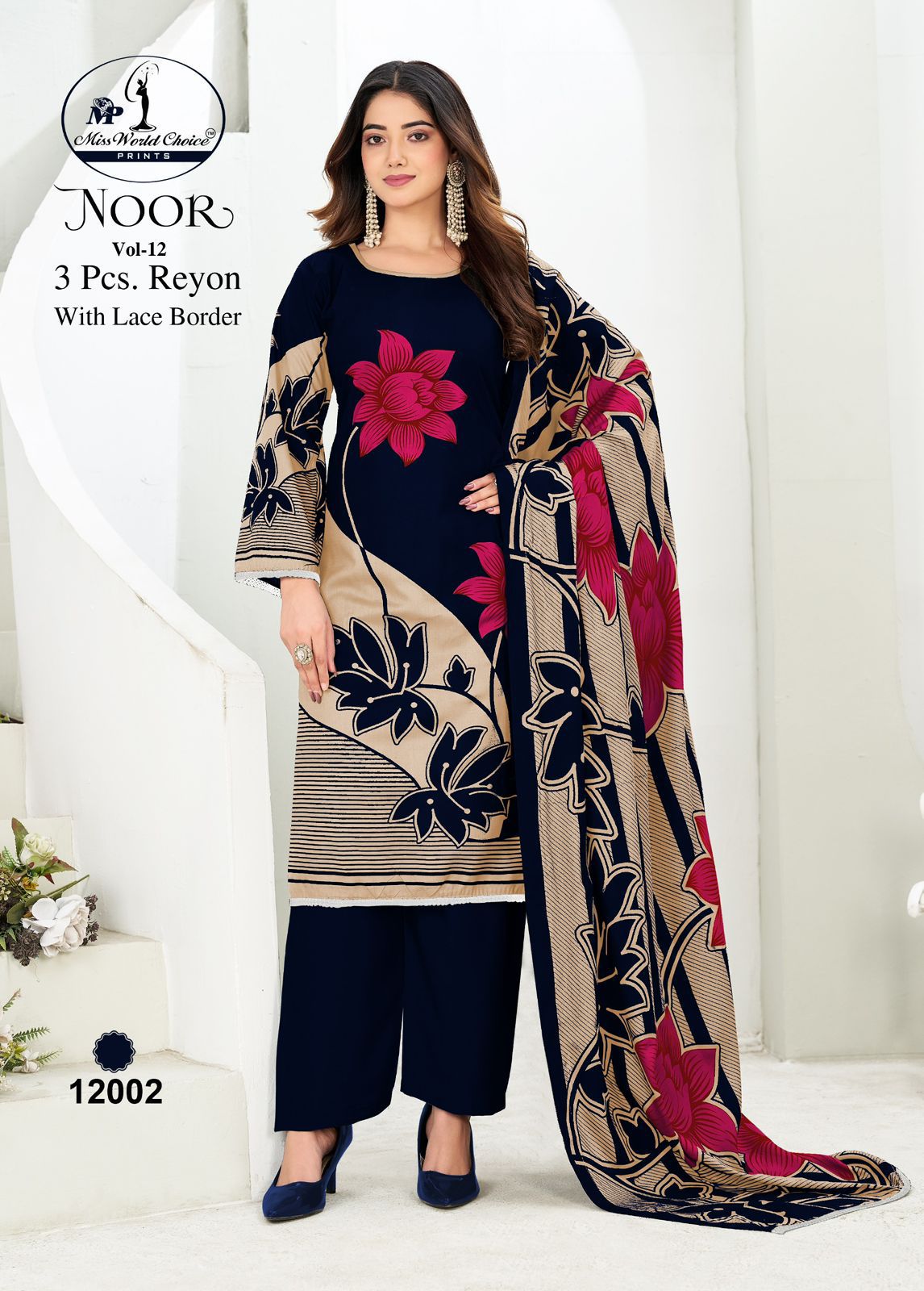 Noor Vol 12 Miss World Choice Rayon Plazzo Style Suits Manufacturer Gujarat