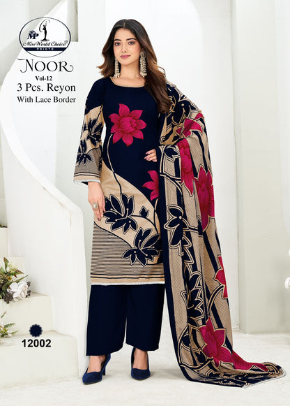 Noor Vol 12 Miss World Choice Rayon Plazzo Style Suits Manufacturer Gujarat