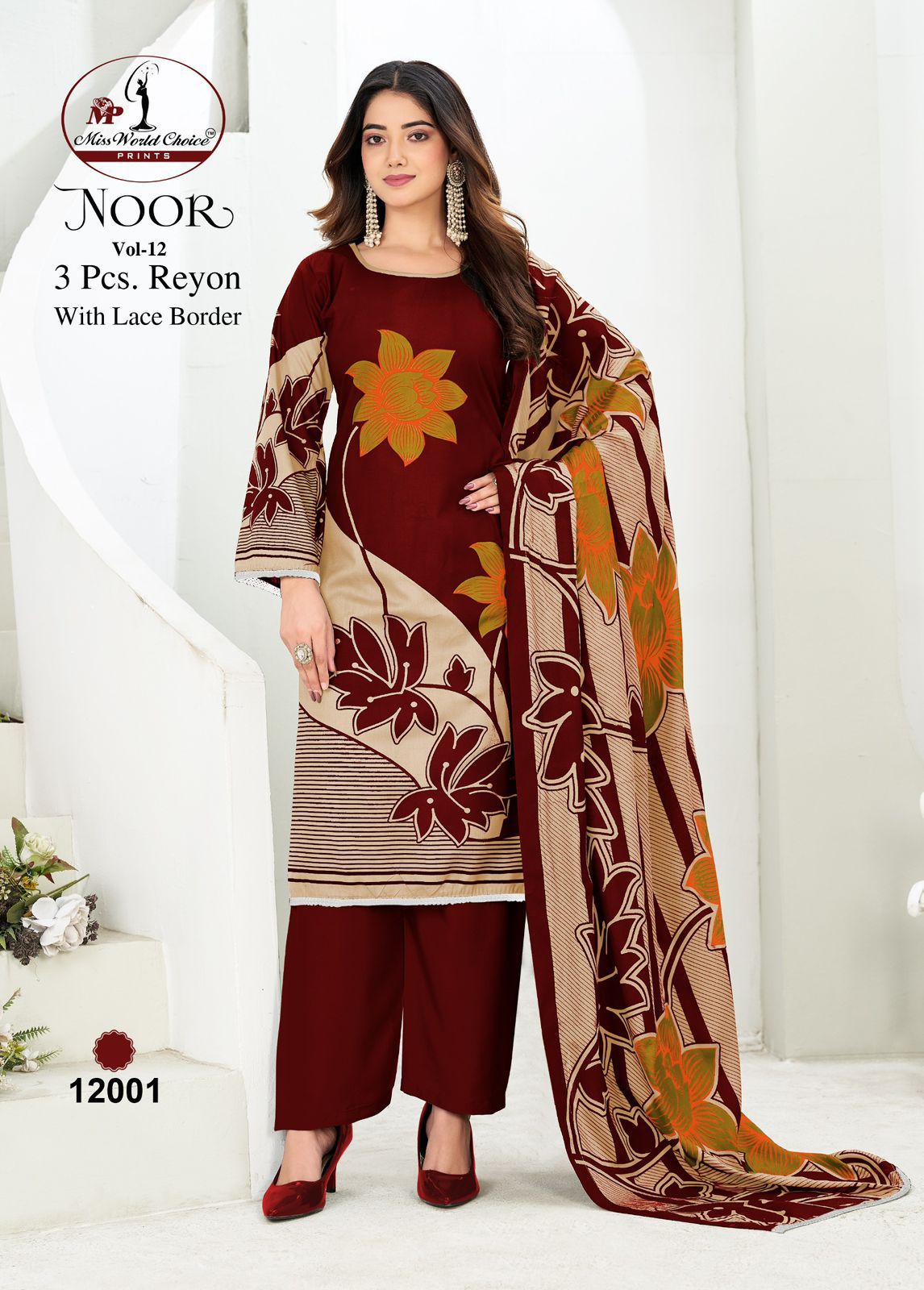 Noor Vol 12 Miss World Choice Rayon Plazzo Style Suits Manufacturer Gujarat