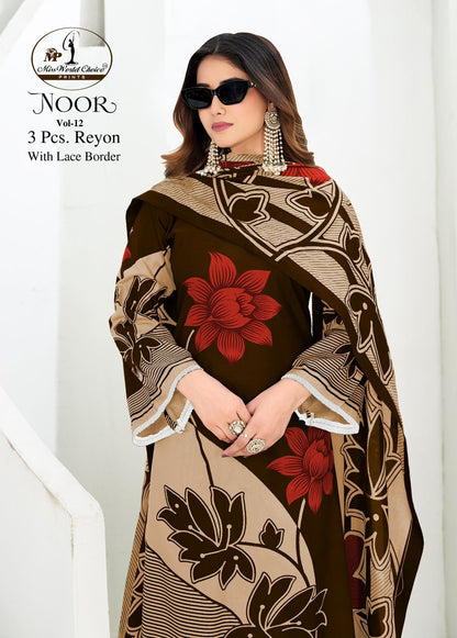 Noor Vol 12 Miss World Choice Rayon Plazzo Style Suits Manufacturer Gujarat
