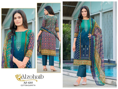 Noor Vol 1 1212-1215 Al Zohaib Pure Cotton Pakistani Salwar Suits Wholesale Price