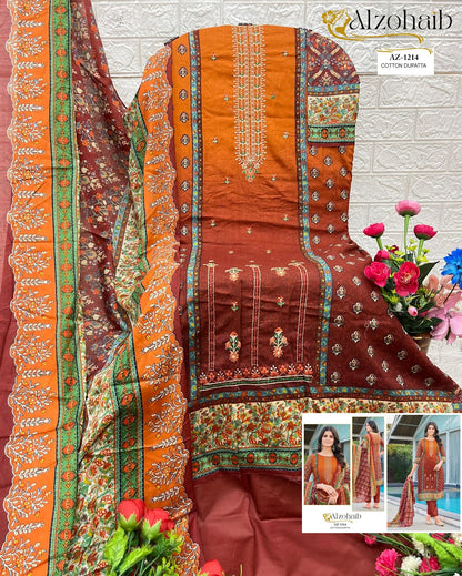 Noor Vol 1 1212-1215 Al Zohaib Pure Cotton Pakistani Salwar Suits Wholesale Price